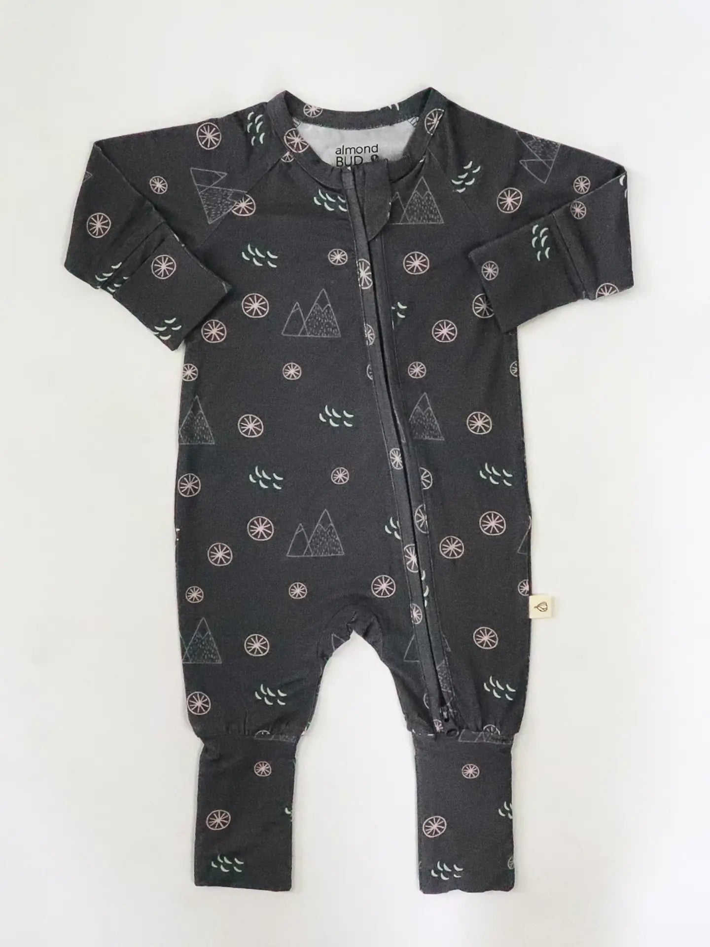 Midnight Mountain Long Sleeve Bamboo Romper