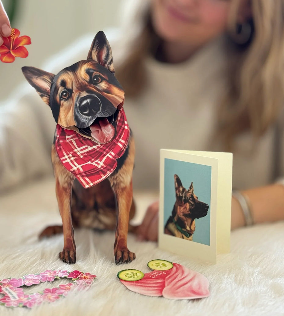 German Shepherd Dog Pop-Up Card