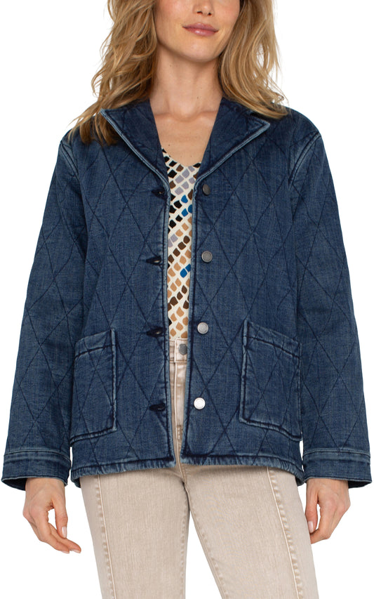 Liverpool Denim Quilted Coat