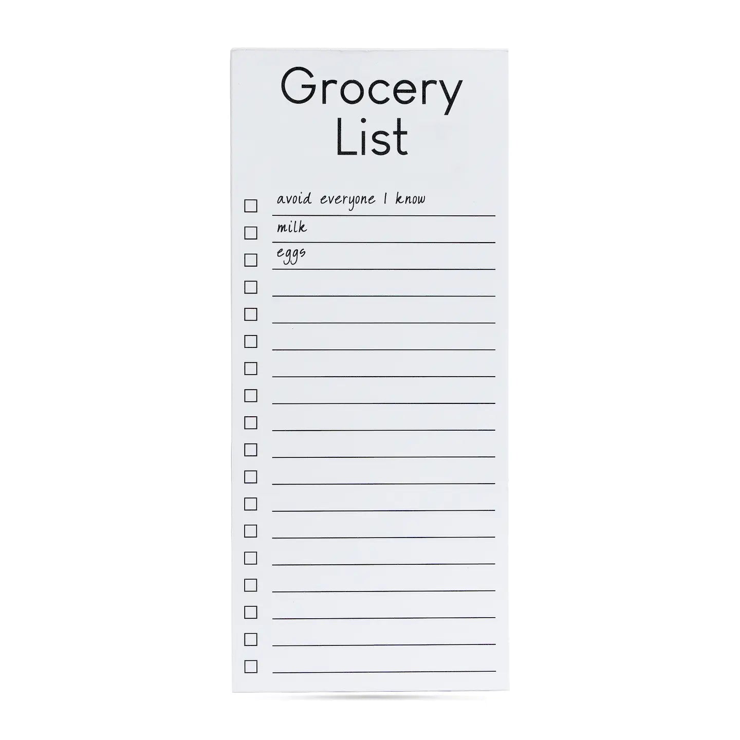 Grocery List I Avoid Everyone I Know List Pad