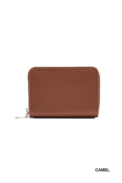 Vegan Leather Multifunctional Card Holder Wallet | Camel