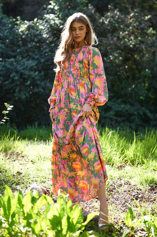  Naomi Floral Maxi Dress