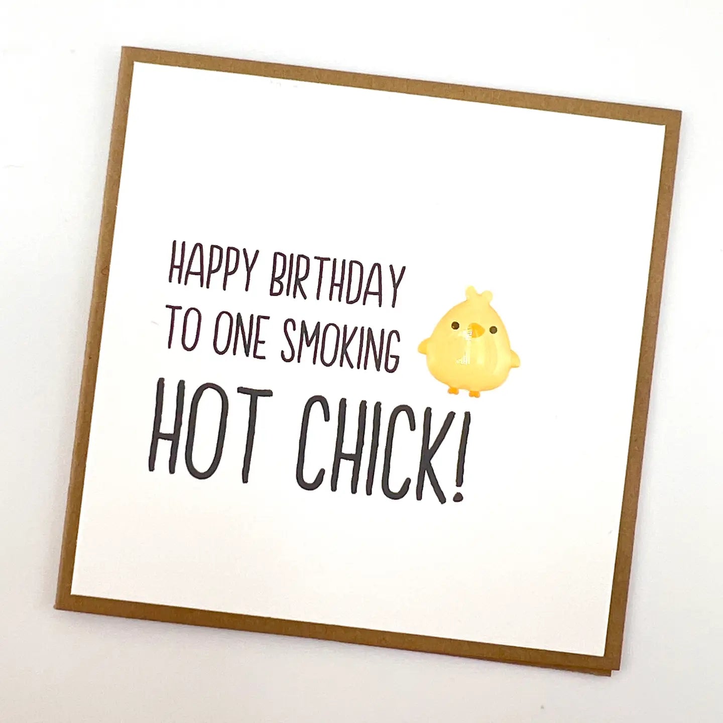 Mini Smoking Hot Chick Birthday Cards