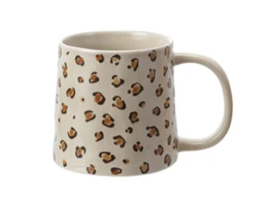 Stoneware Mug with Animal Print | Leopard 