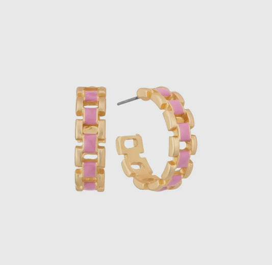 Olsen Pink Earrings. 