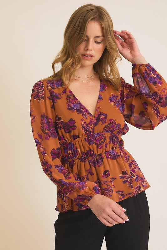 Karlee Floral Print Blouse 