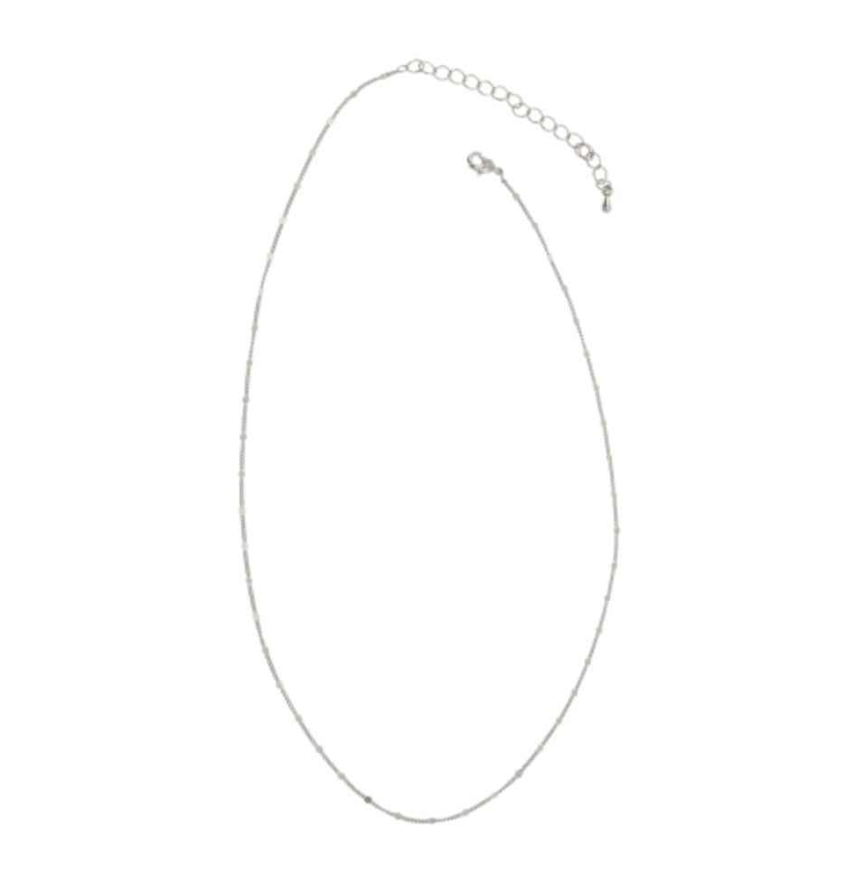 Simply Chic Chain Necklace | Silver