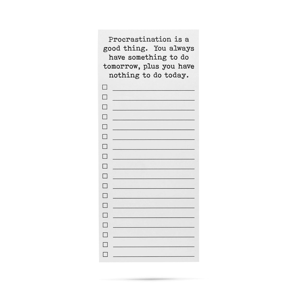 Procrastination Is A Good Thing List Pad