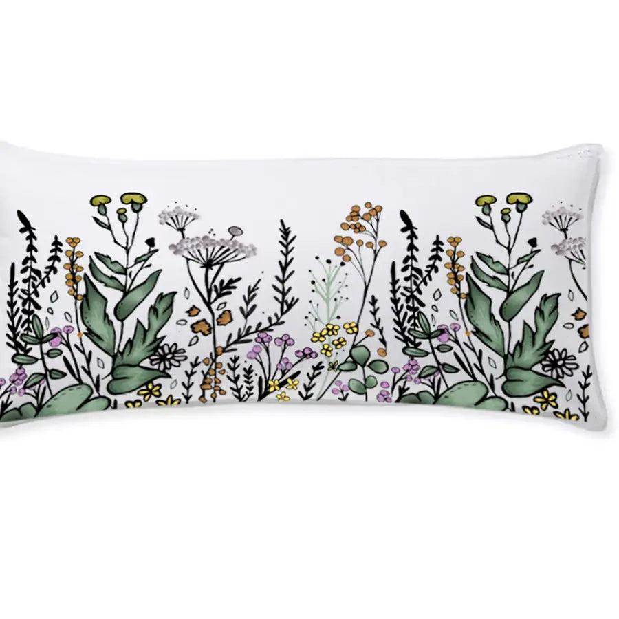 Floral Harmony Throw Pillow