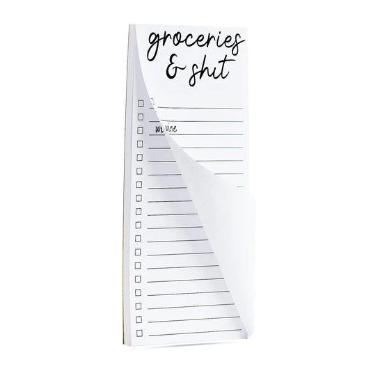 Groceries and Shit I Wine List Pad