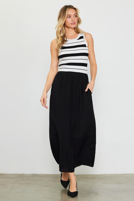 Alice Striped Sleeveless Dress 