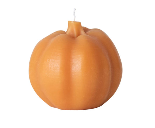 Unscented Pumpkin Shaped Candle | Orange