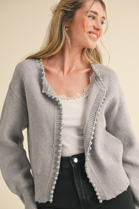 Kendra Pearl Detail Sweater 