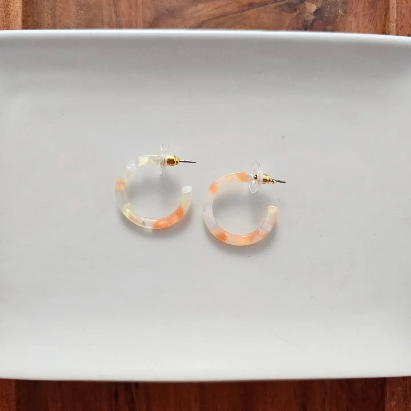 Cami Mini Hoop Earrings | Orange Dream