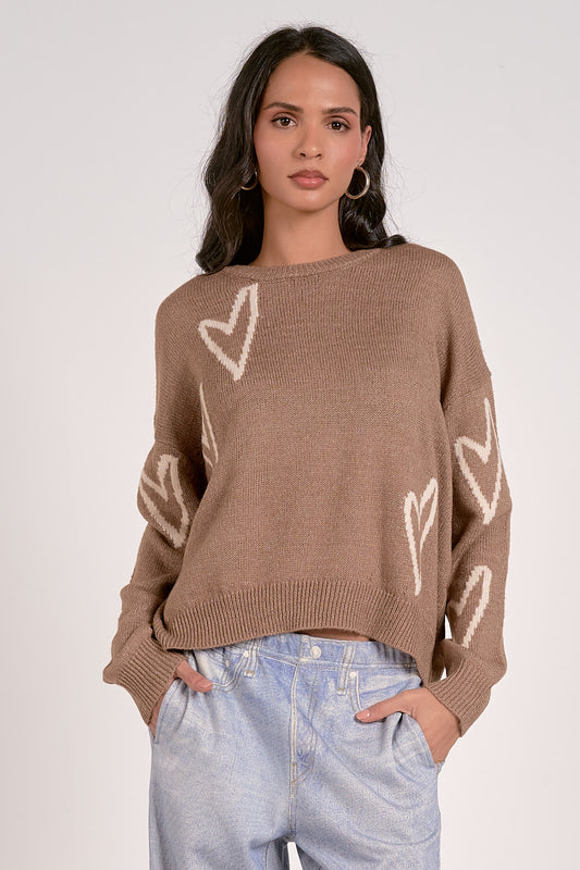 Finley Heart Sweater