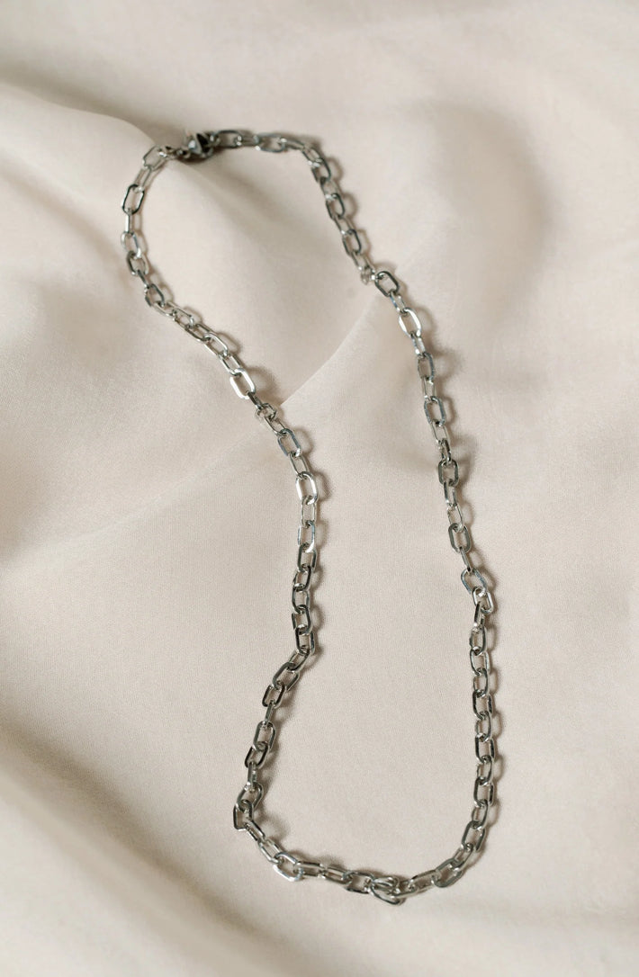 Eva Necklace | Silver - Cobblestone Collection