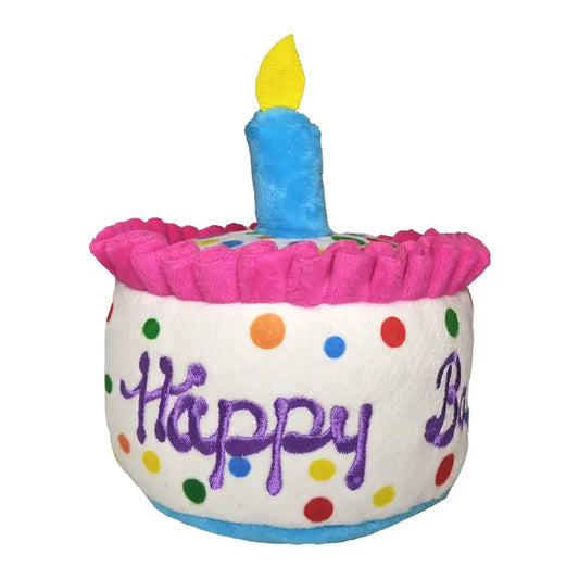 Happy Birthday Cake Dog Toy