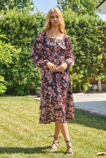 Kadence Floral Midi Dress