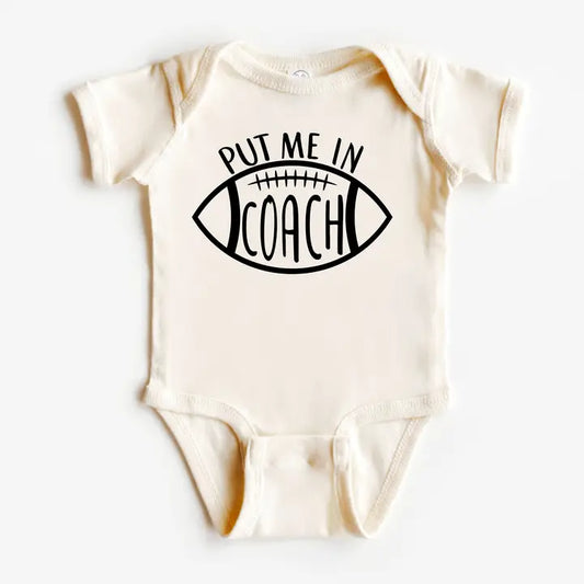 Put Me in Coach Baby Onesie