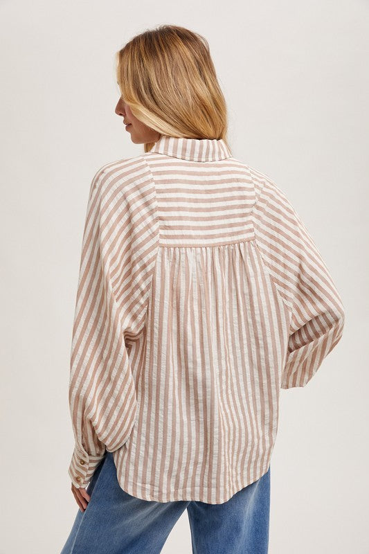 Ayla Striped Button Down