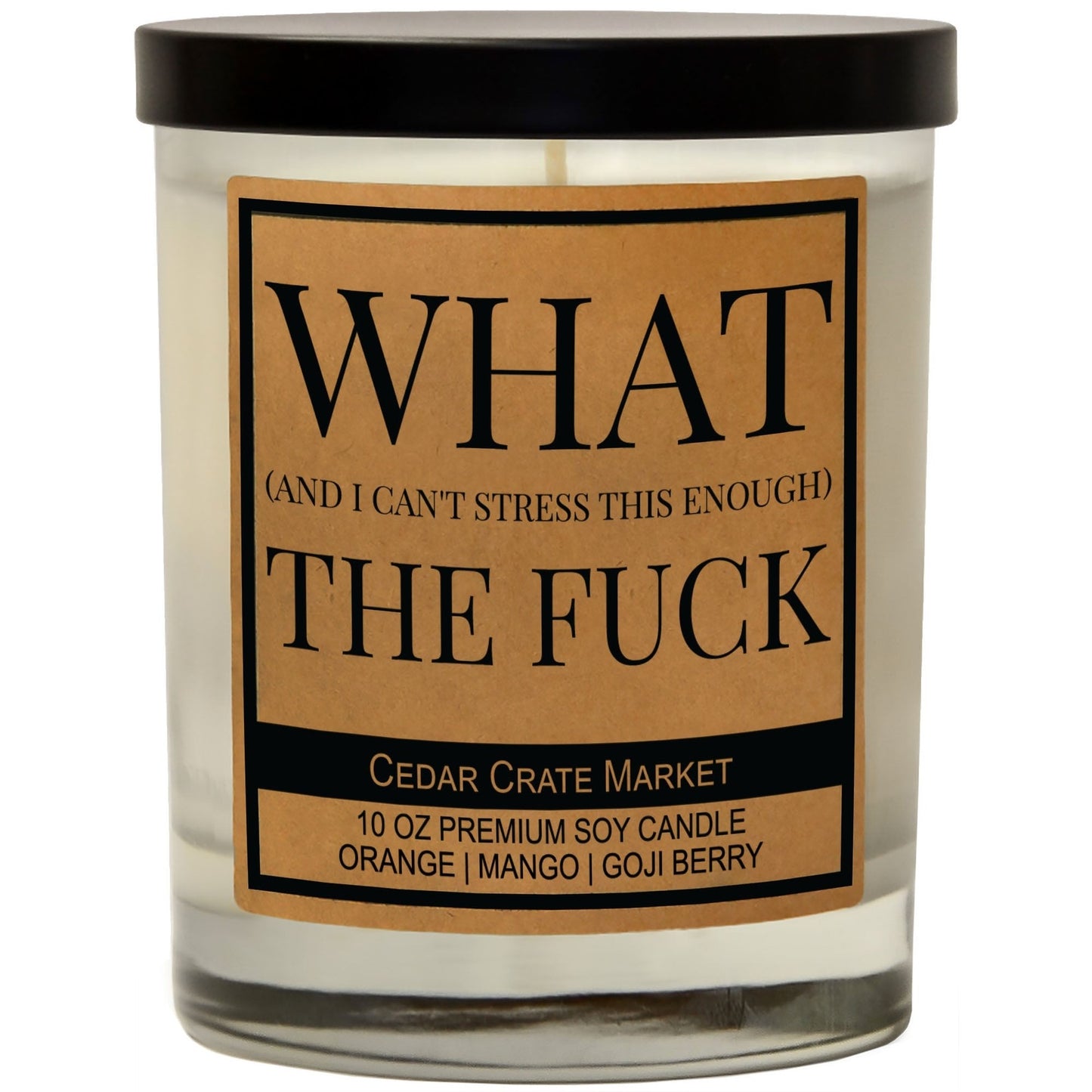 What the F*ck -Cedar Crate Market Candles