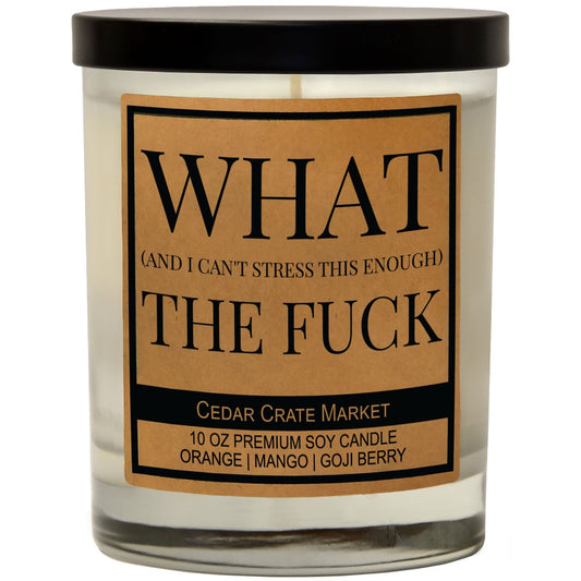 What the F*ck -Cedar Crate Market Candles
